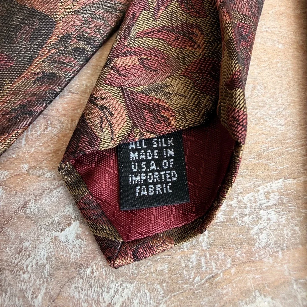 VTG Rare Christian Dior Monsieur Tiger Tapestry Silk Tie Mens Wildlife Safari